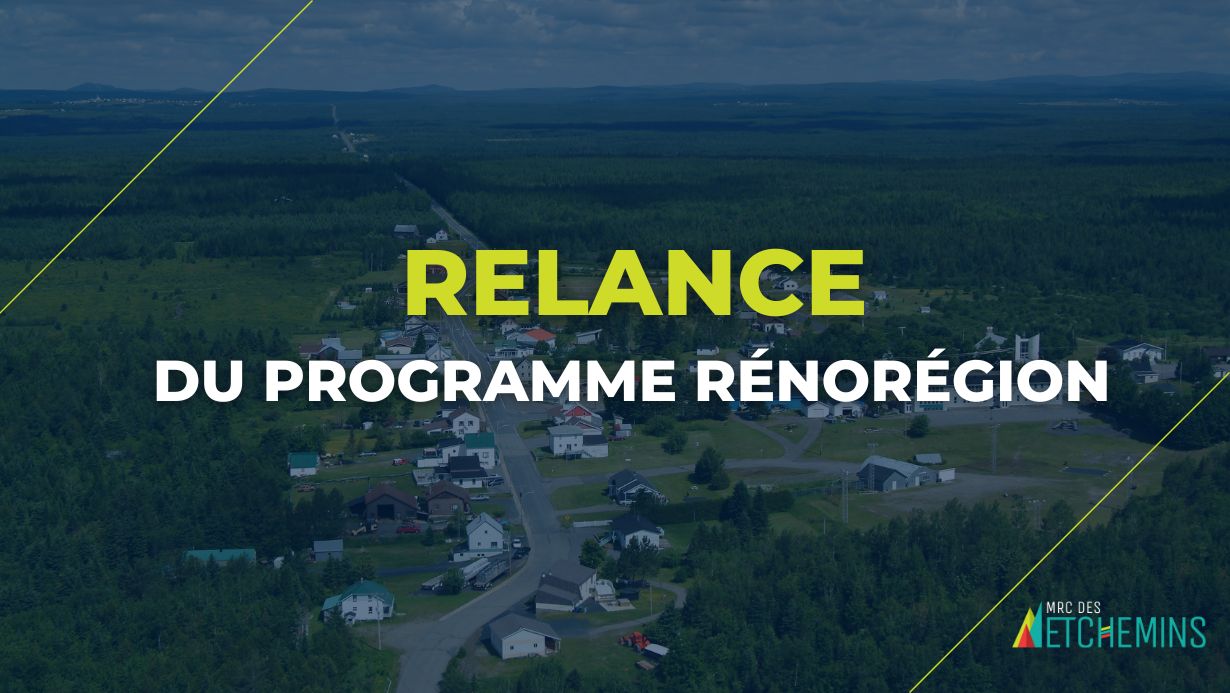 Le programme RénoRégion est relancé! - MRC des Etchemins